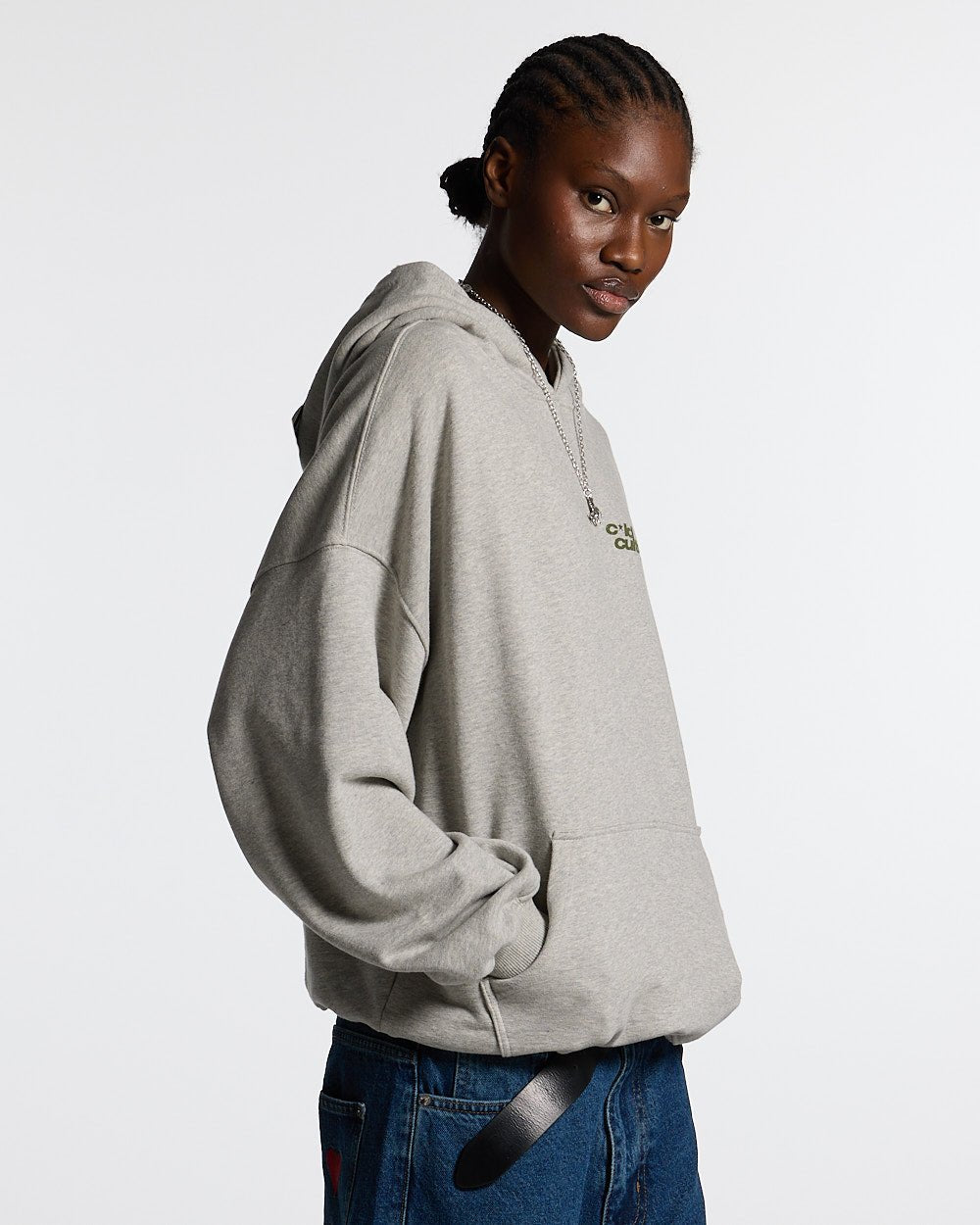 STAR TEETH HOODIE ASH GREY - COLD CULTURE