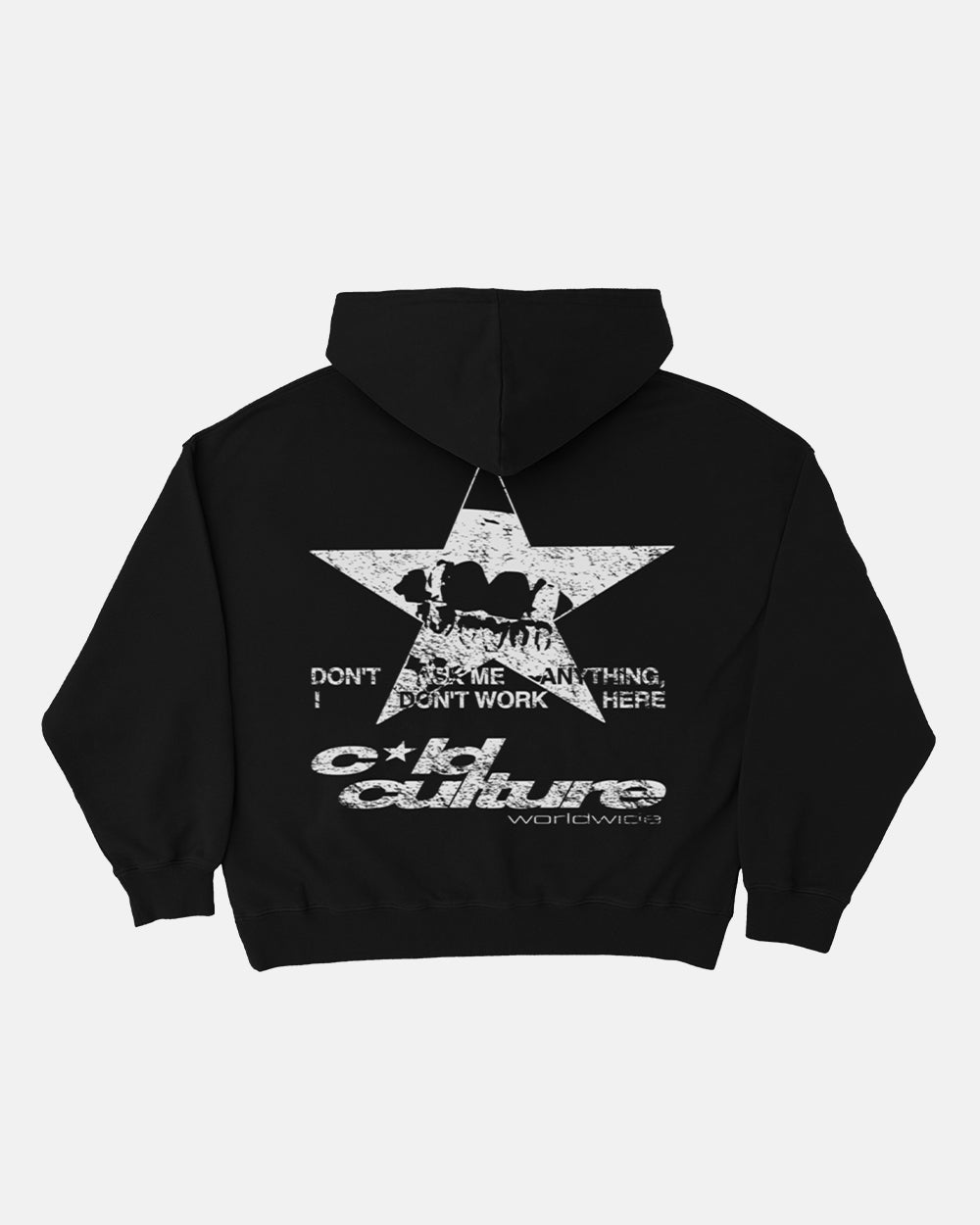 STAR TEETH HOODIE SMOKEY BLACK - COLD CULTURE