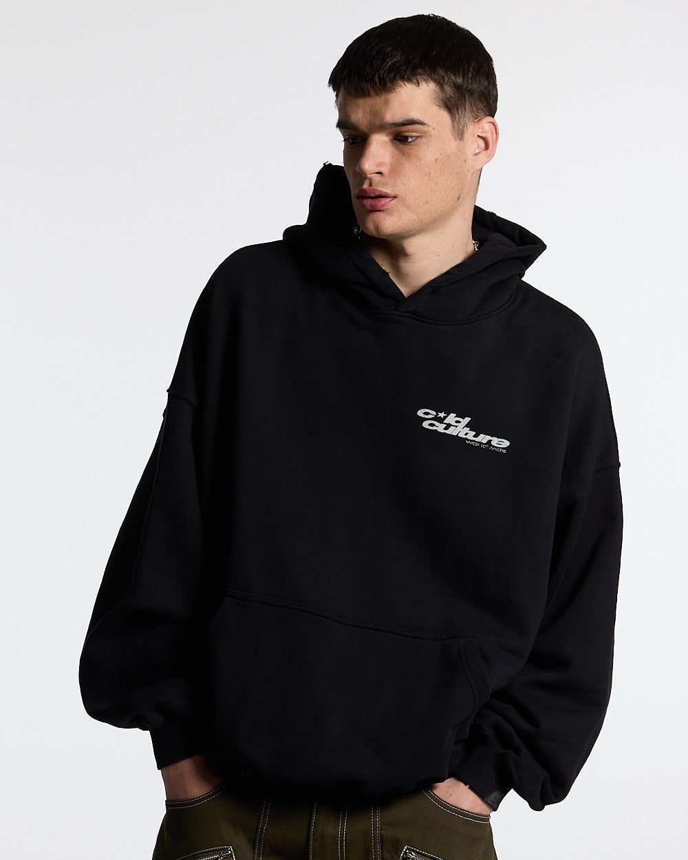 STAR TEETH HOODIE SMOKEY BLACK - COLD CULTURE