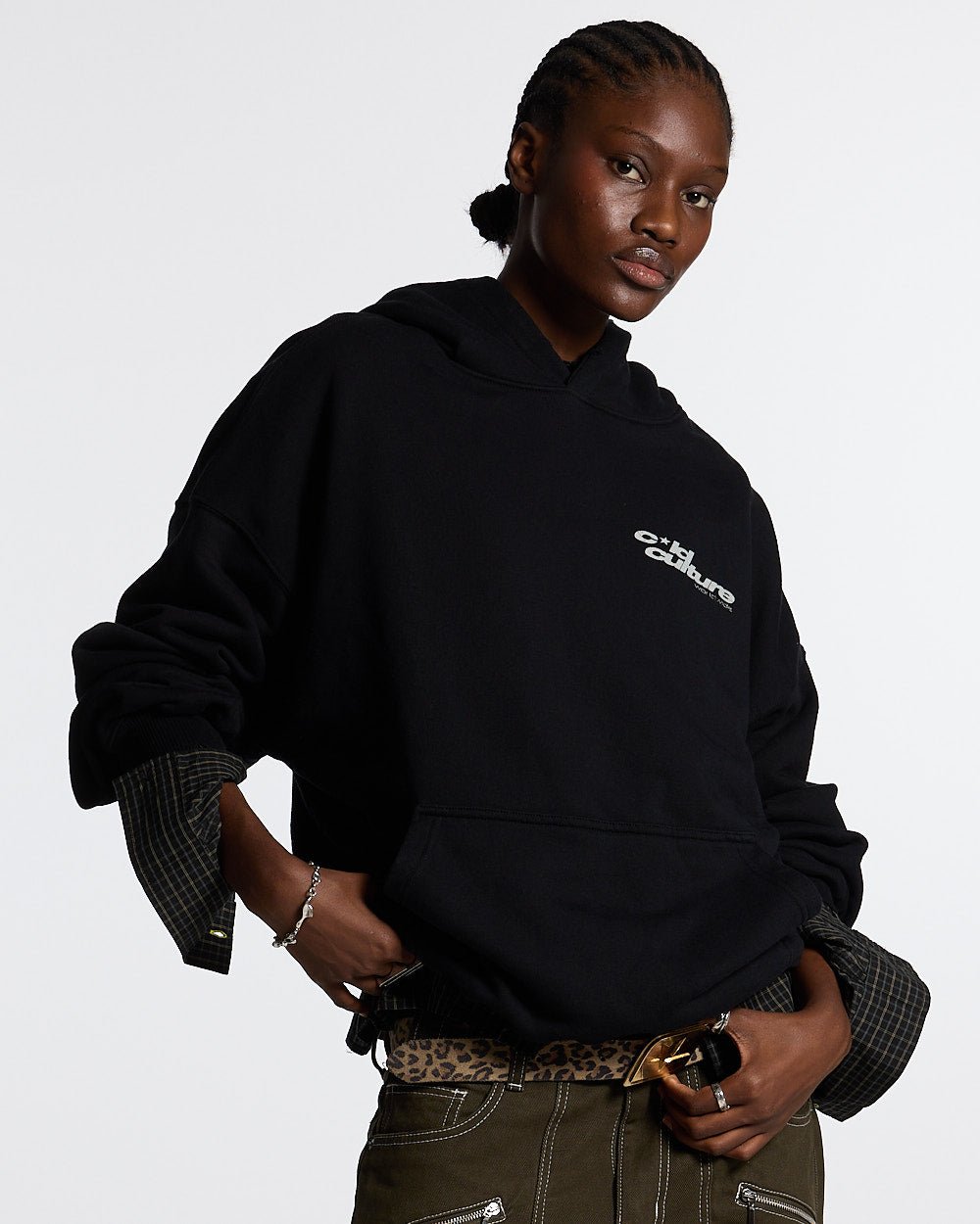 STAR TEETH HOODIE SMOKEY BLACK - COLD CULTURE