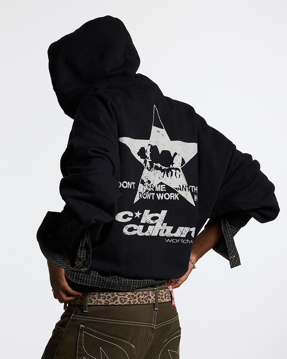 STAR TEETH HOODIE SMOKEY BLACK - COLD CULTURE