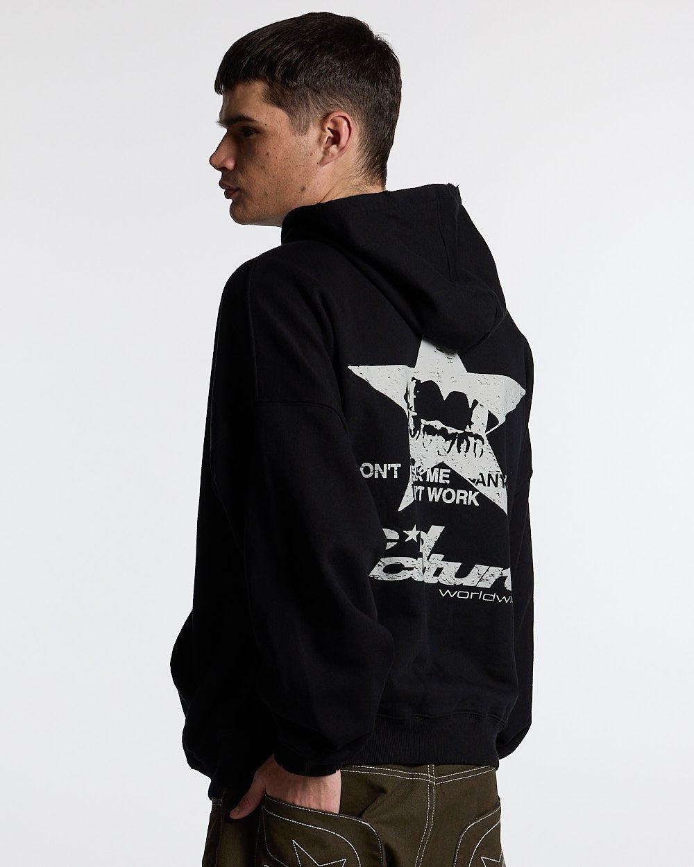 STAR TEETH HOODIE SMOKEY BLACK - COLD CULTURE