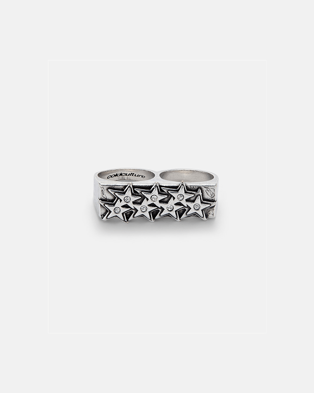 STARS BLING BLING DOUBLE RING - Cold Culture