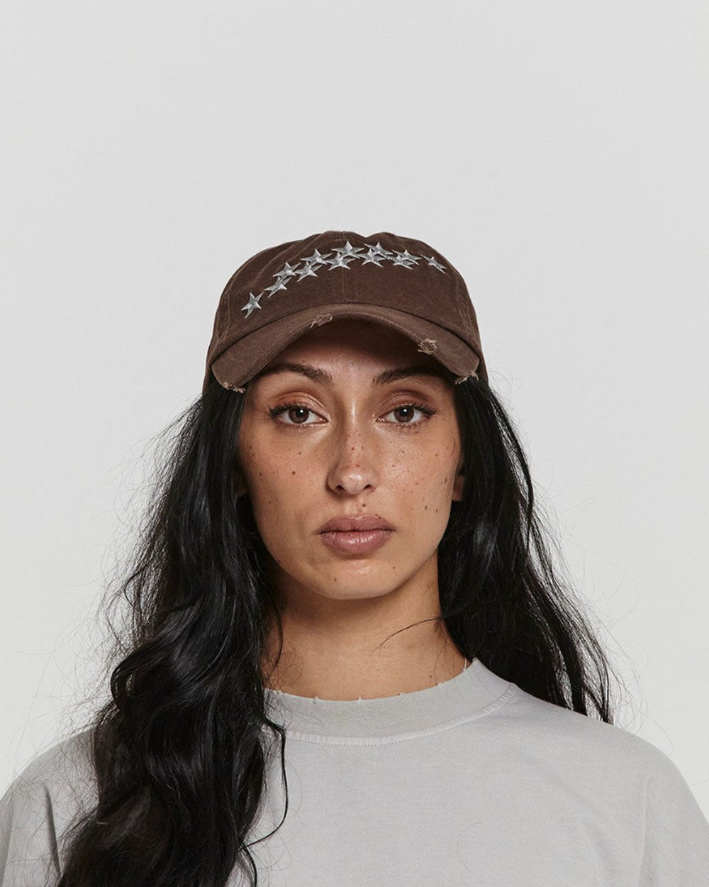 STARS CAP BLACKISH BROWN - Cold Culture