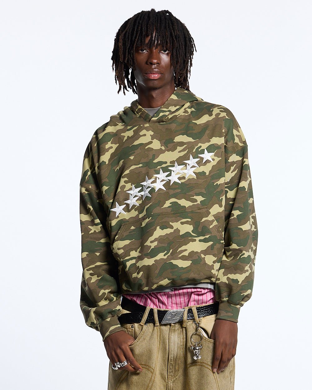 STARS HOODIE CAMO - COLD CULTURE