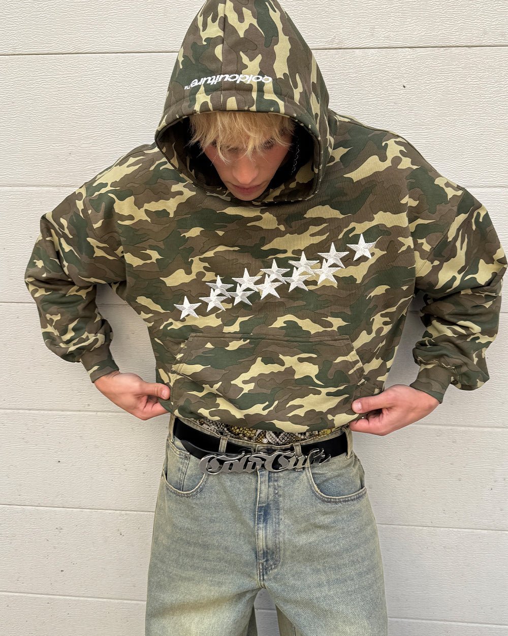 STARS HOODIE CAMO - COLD CULTURE