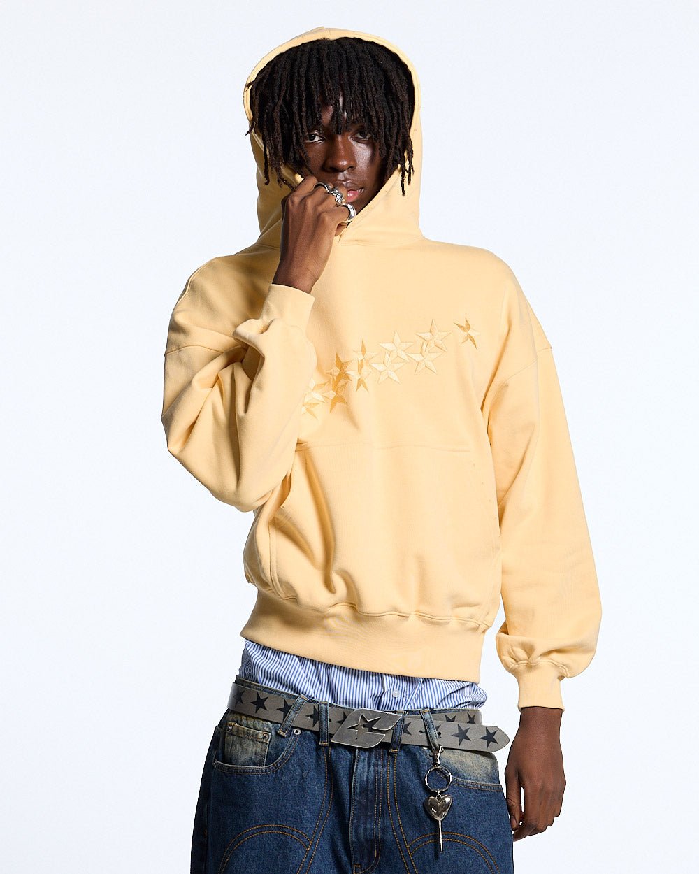 STARS HOODIE YELLOW - Cold Culture #man