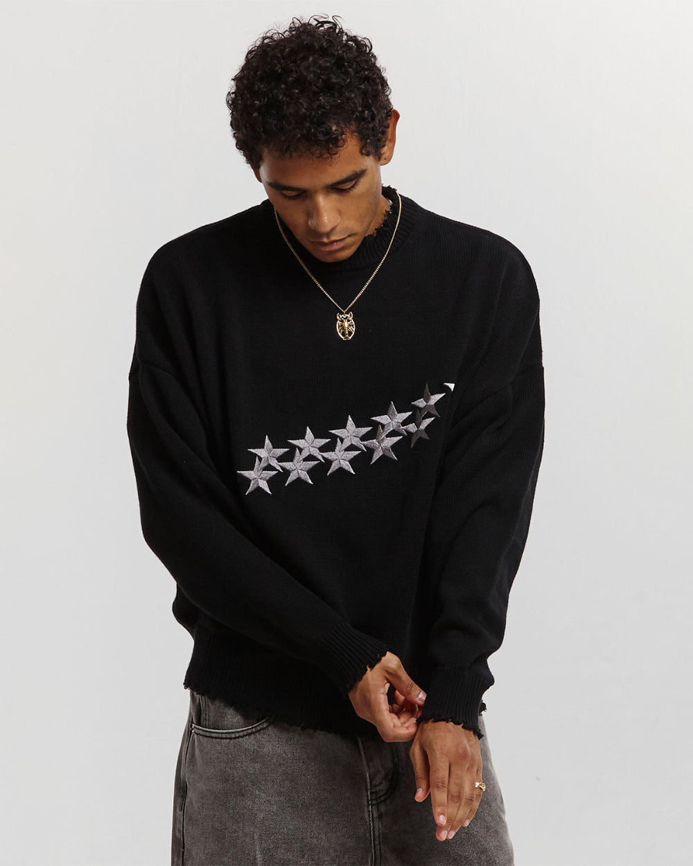 STARS KNIT BLACK - COLD CULTURE