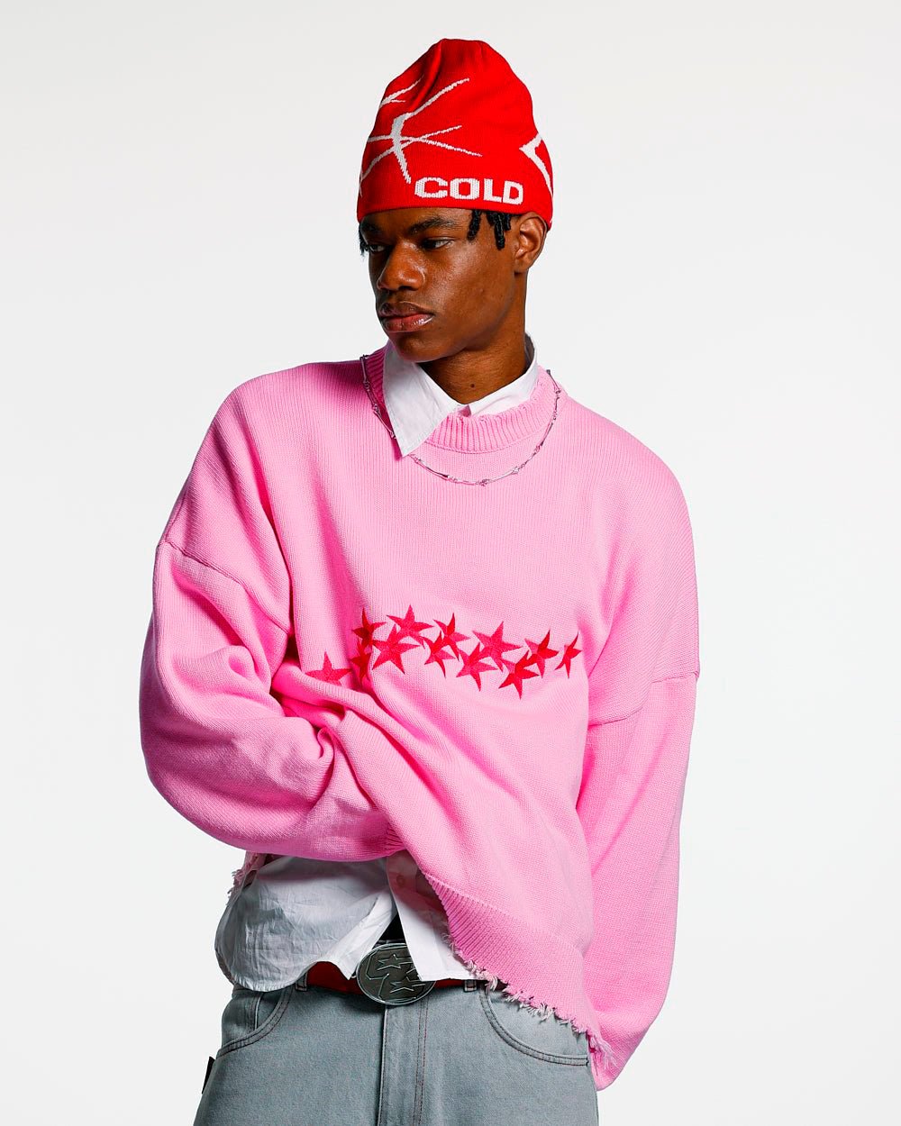 STARS KNIT PINK - Cold Culture