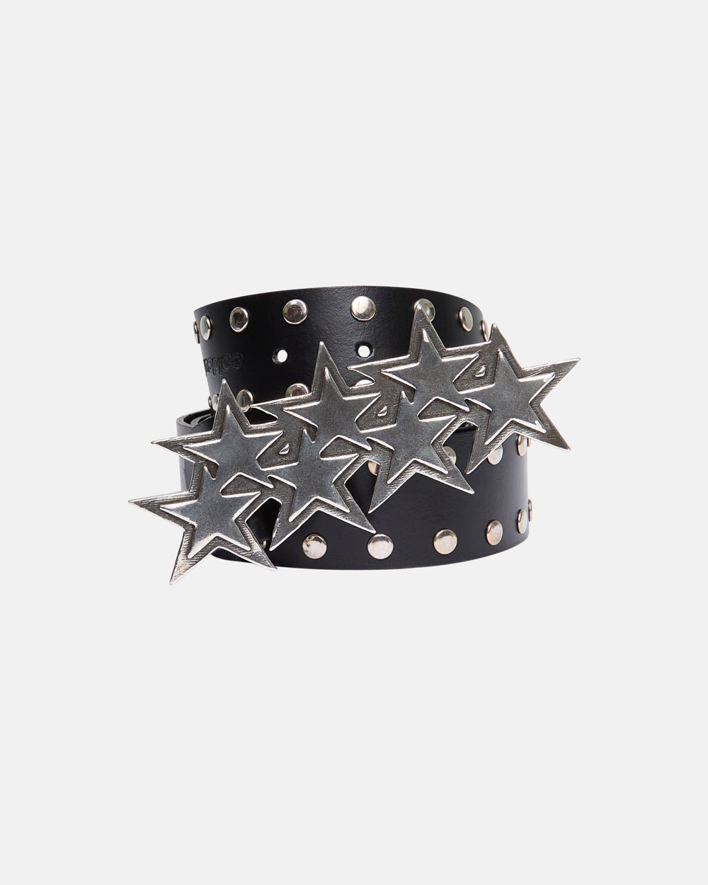 小物 Cold Culture STARS LEATHER BELT BLACK STARS BELT TACHUELAS | COLD CULTURE™ | STREETWEAR CLOTHING