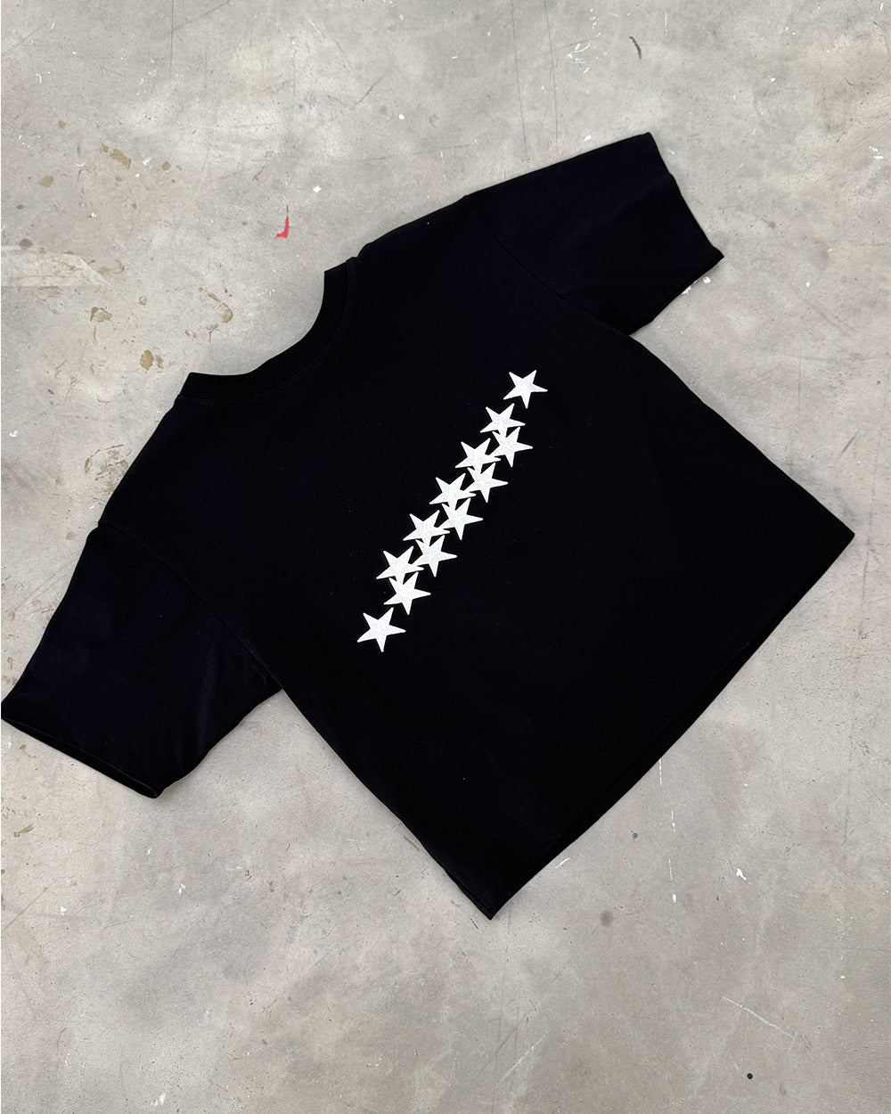 STARS TEE BLACK - COLD CULTURE