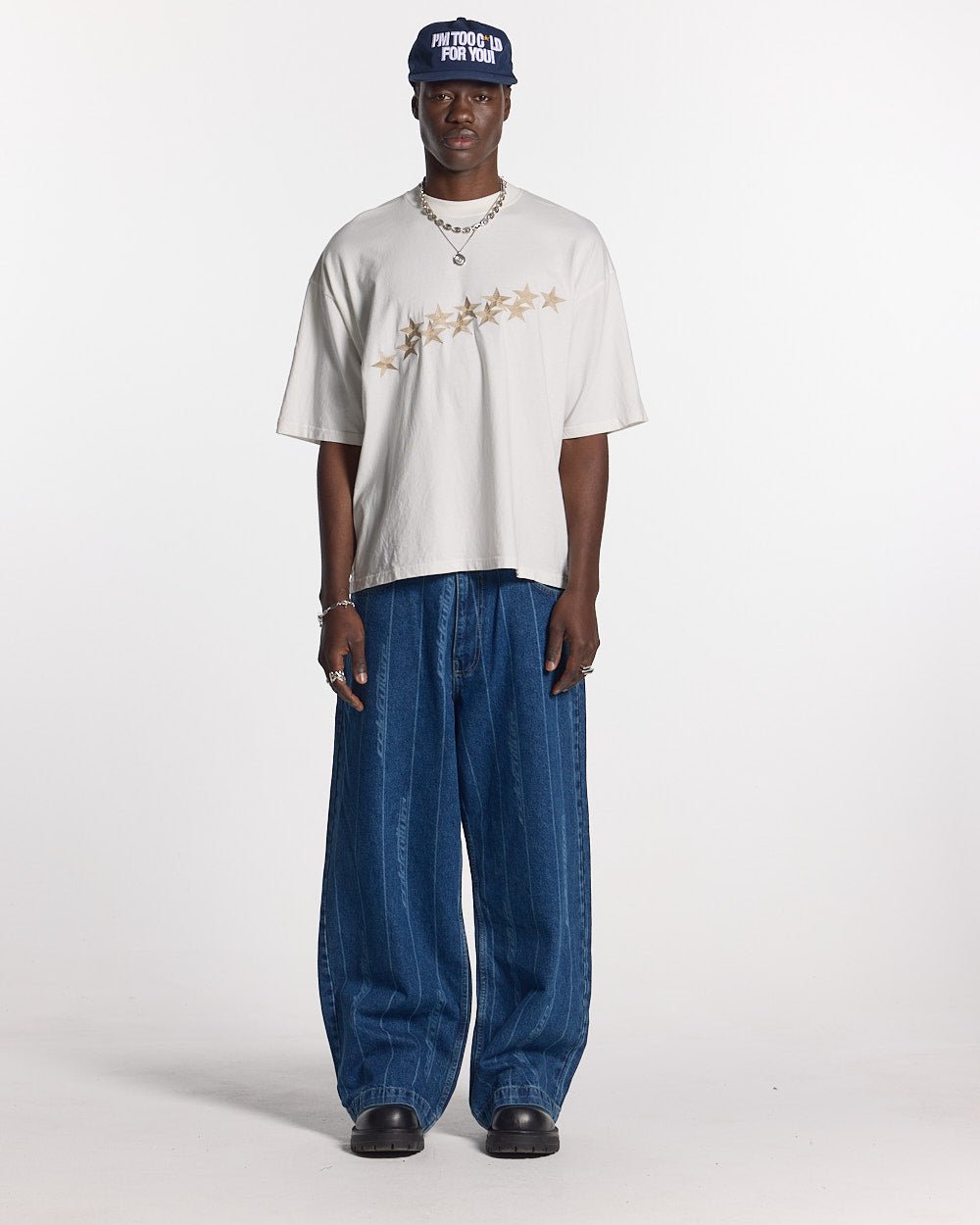 STARS TEE IVORY WHITE - COLD CULTURE