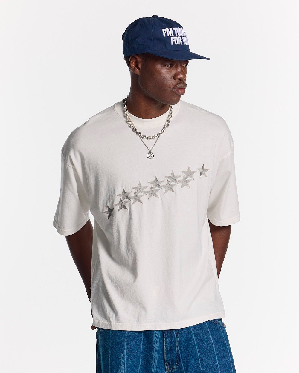 STARS TEE IVORY WHITE - Cold Culture #man