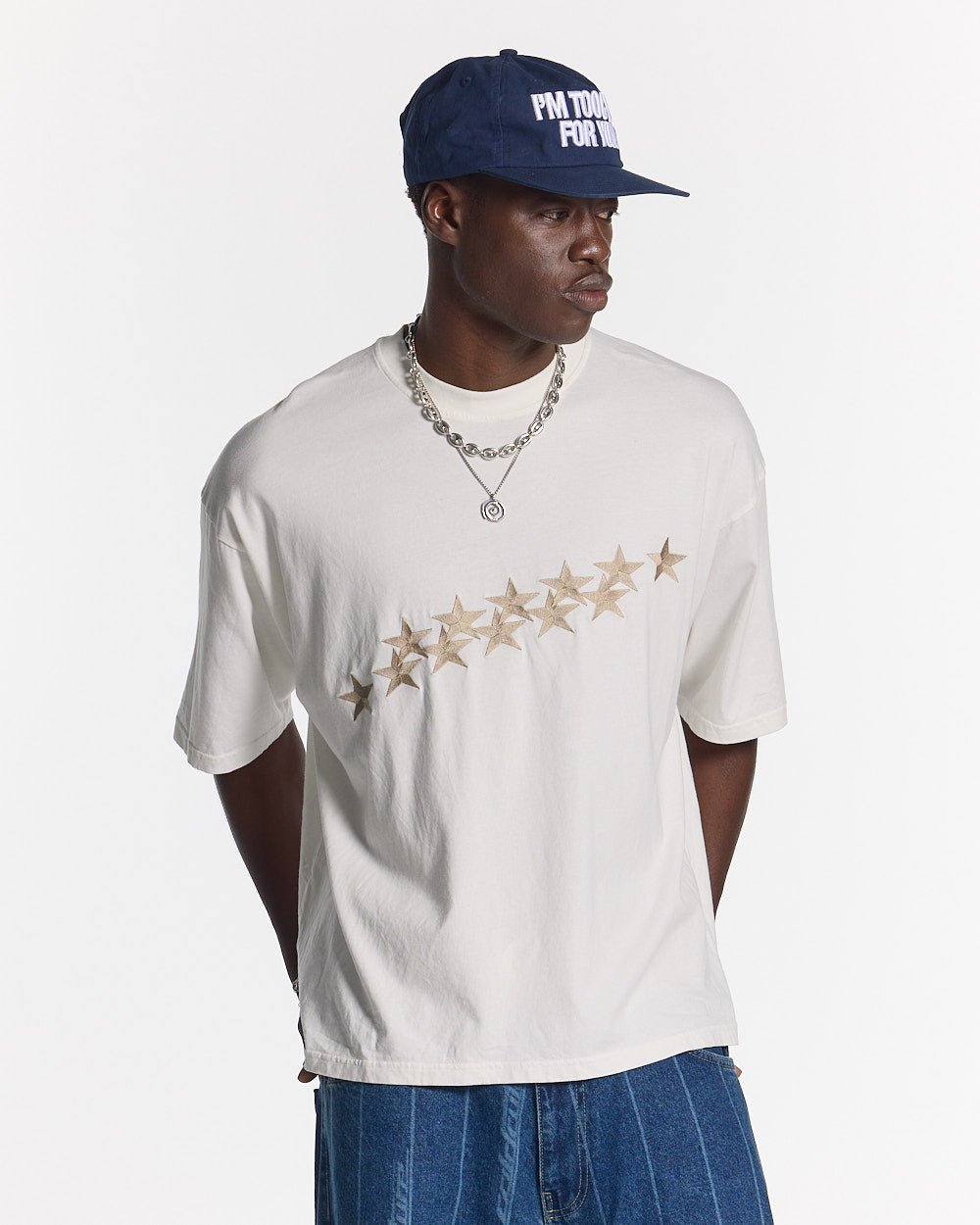 STARS TEE IVORY WHITE - COLD CULTURE