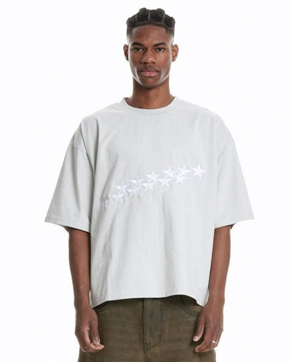 STARS TEE PALE GREY - COLD CULTURE #man