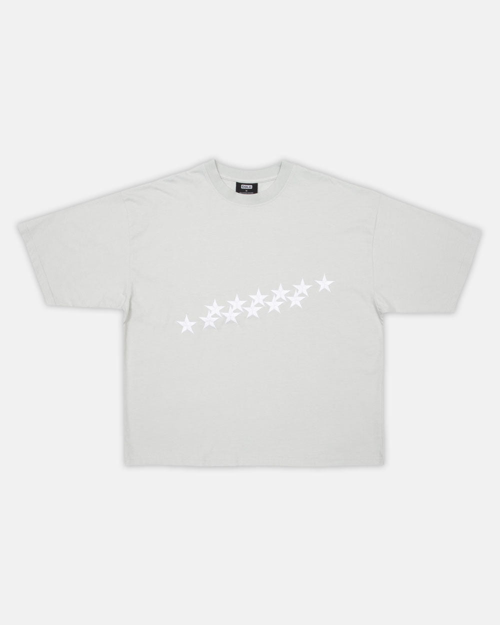 STARS TEE PALE GREY - COLD CULTURE