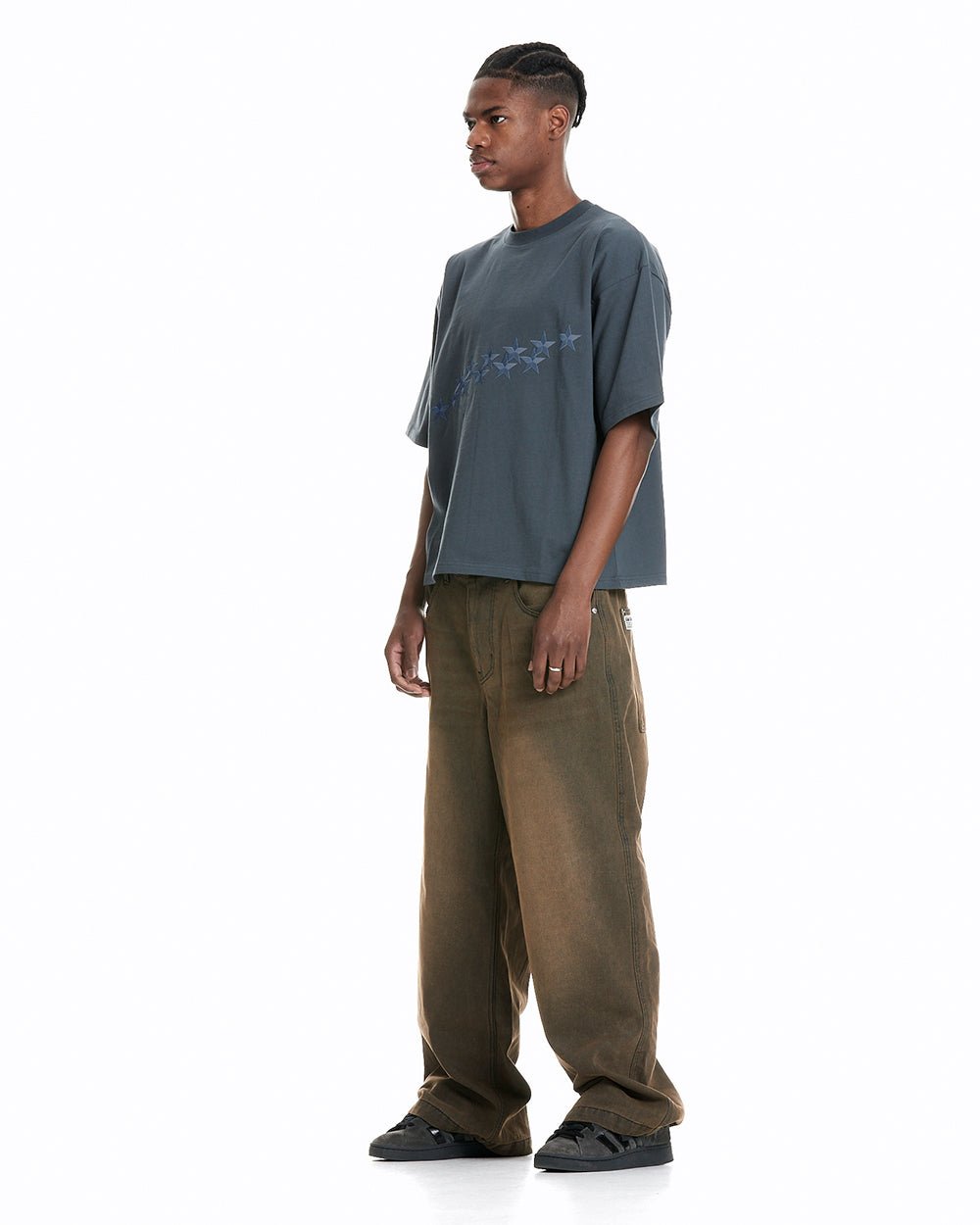 STARS TEE SLATE BLUE - COLD CULTURE