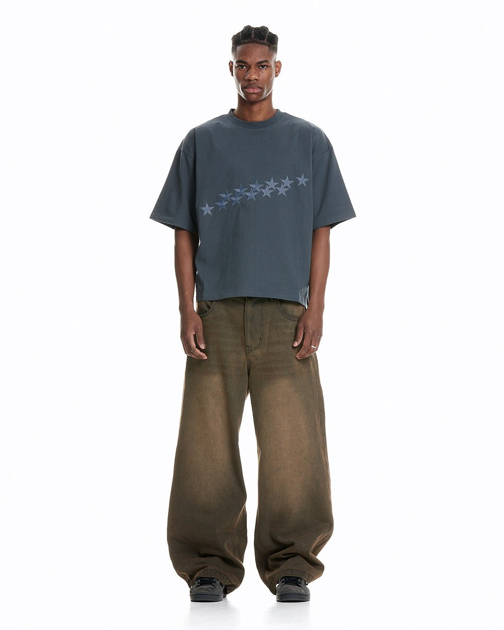 STARS TEE SLATE BLUE - COLD CULTURE