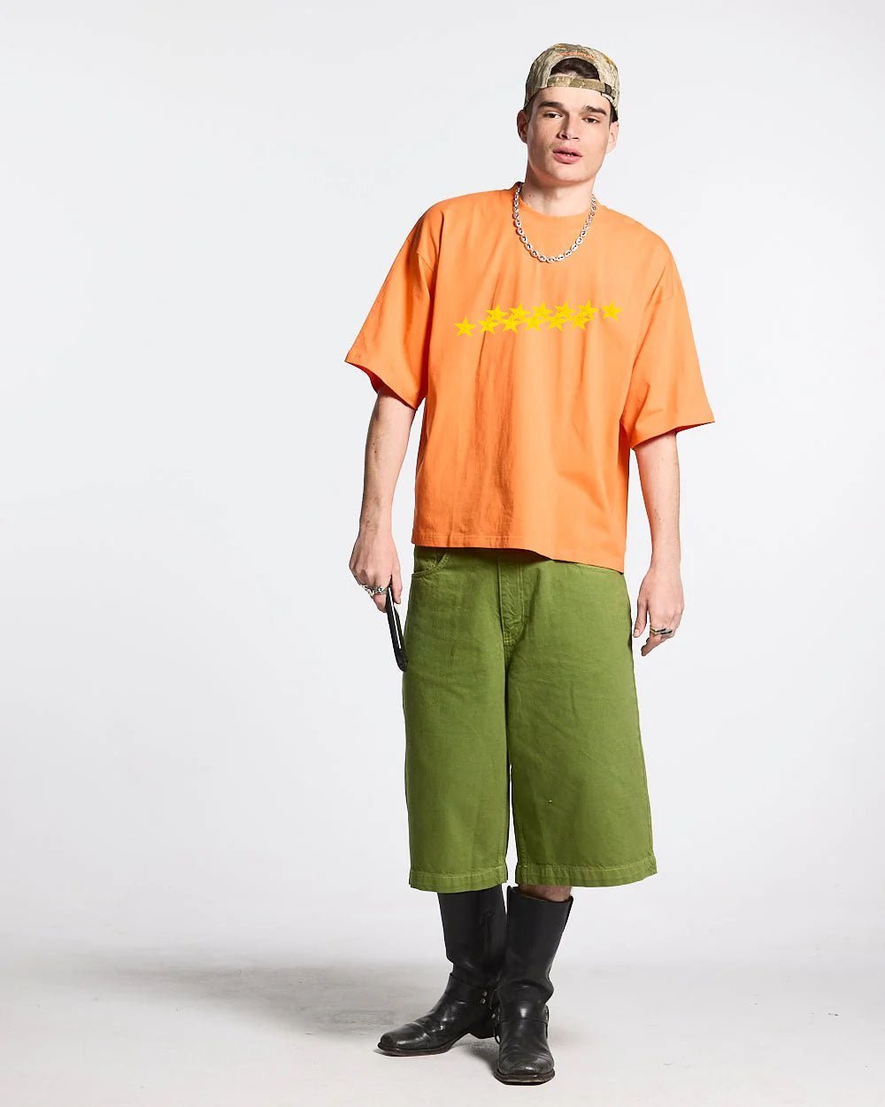 STARS TEE VIBRANT ORANGE - COLD CULTURE