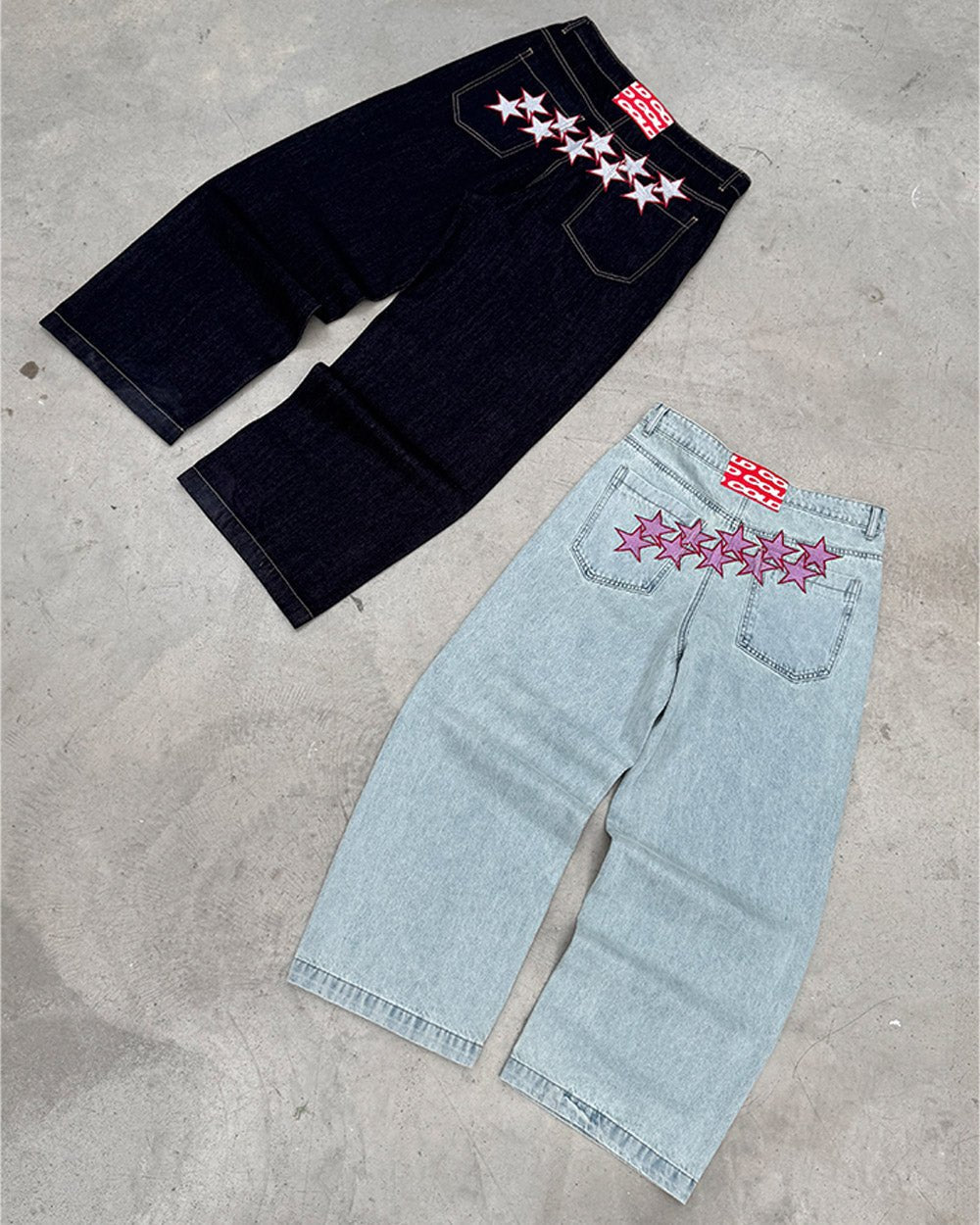 STARS V2 PANTS LIGHT BLUE DENIM - Cold Culture
