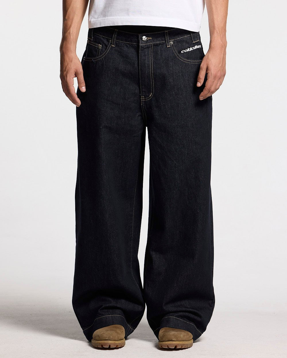 STARS V2 PANTS RAW BLUE DENIM - Cold Culture #man