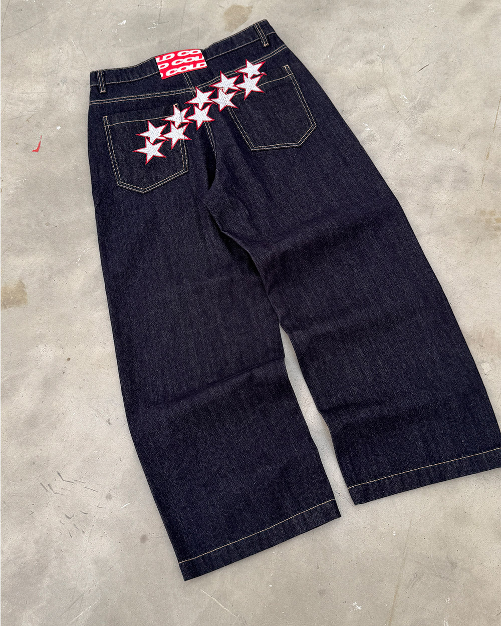 STARS V2 PANTS RAW BLUE DENIM - COLD CULTURE