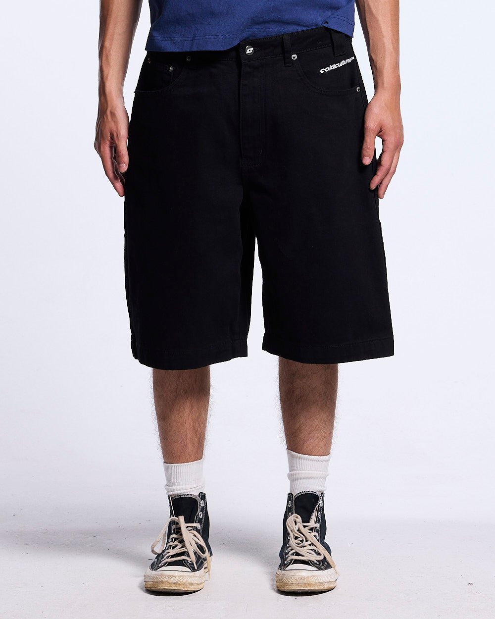 STARS V2 SHORTS BLACK - Cold Culture