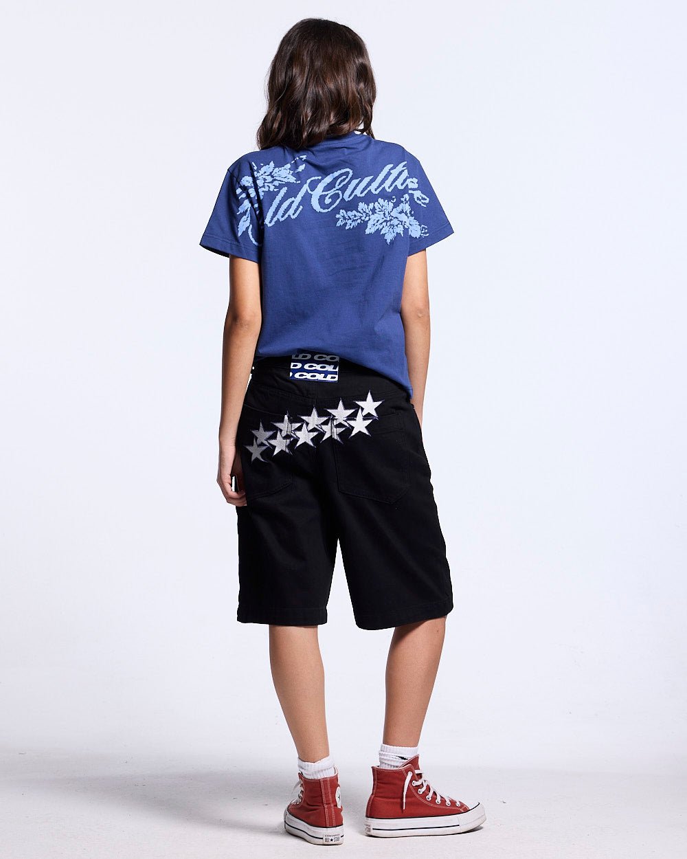 STARS V2 SHORTS BLACK - Cold Culture