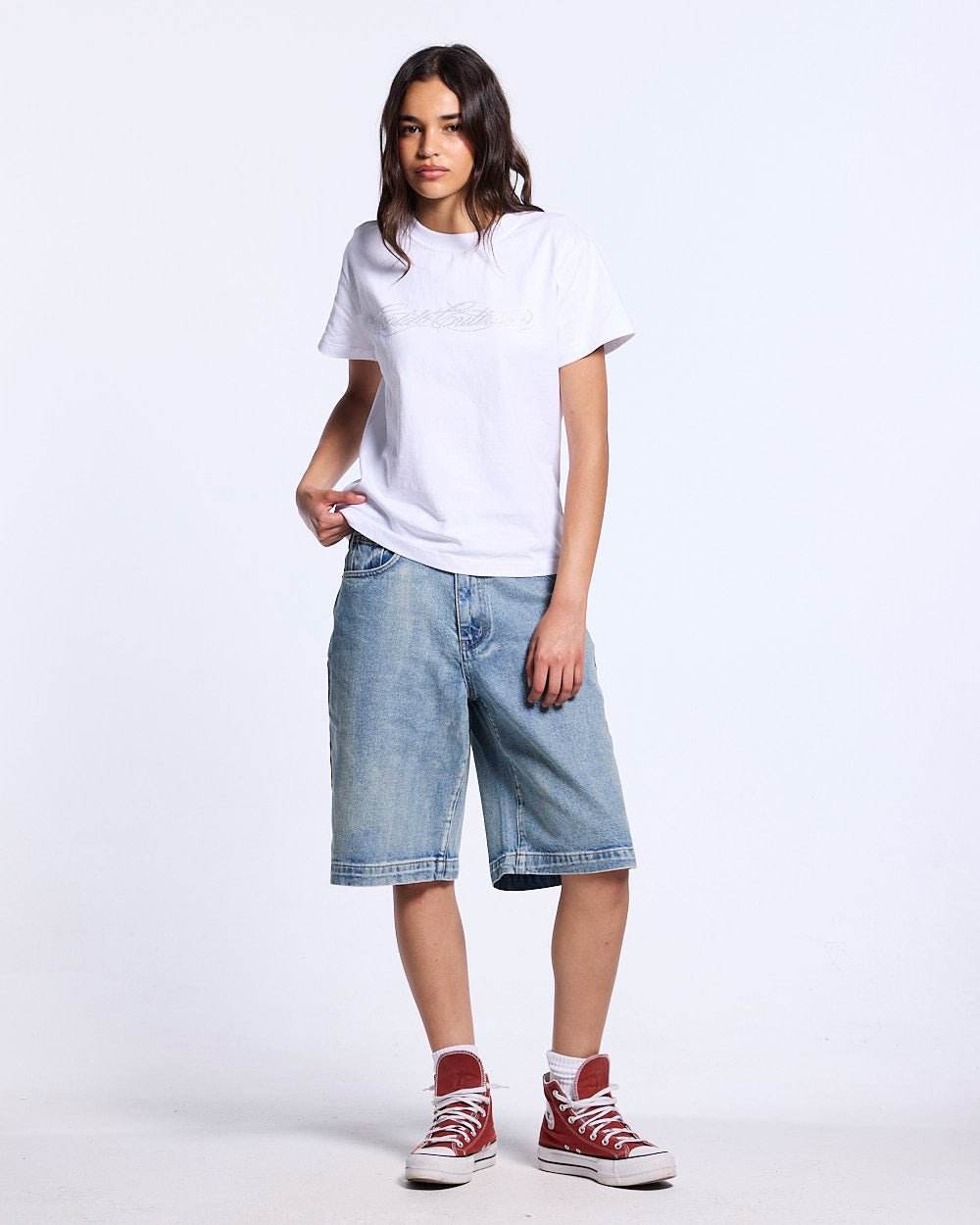 STARS V2 SHORTS LIGHT DENIM - Cold Culture