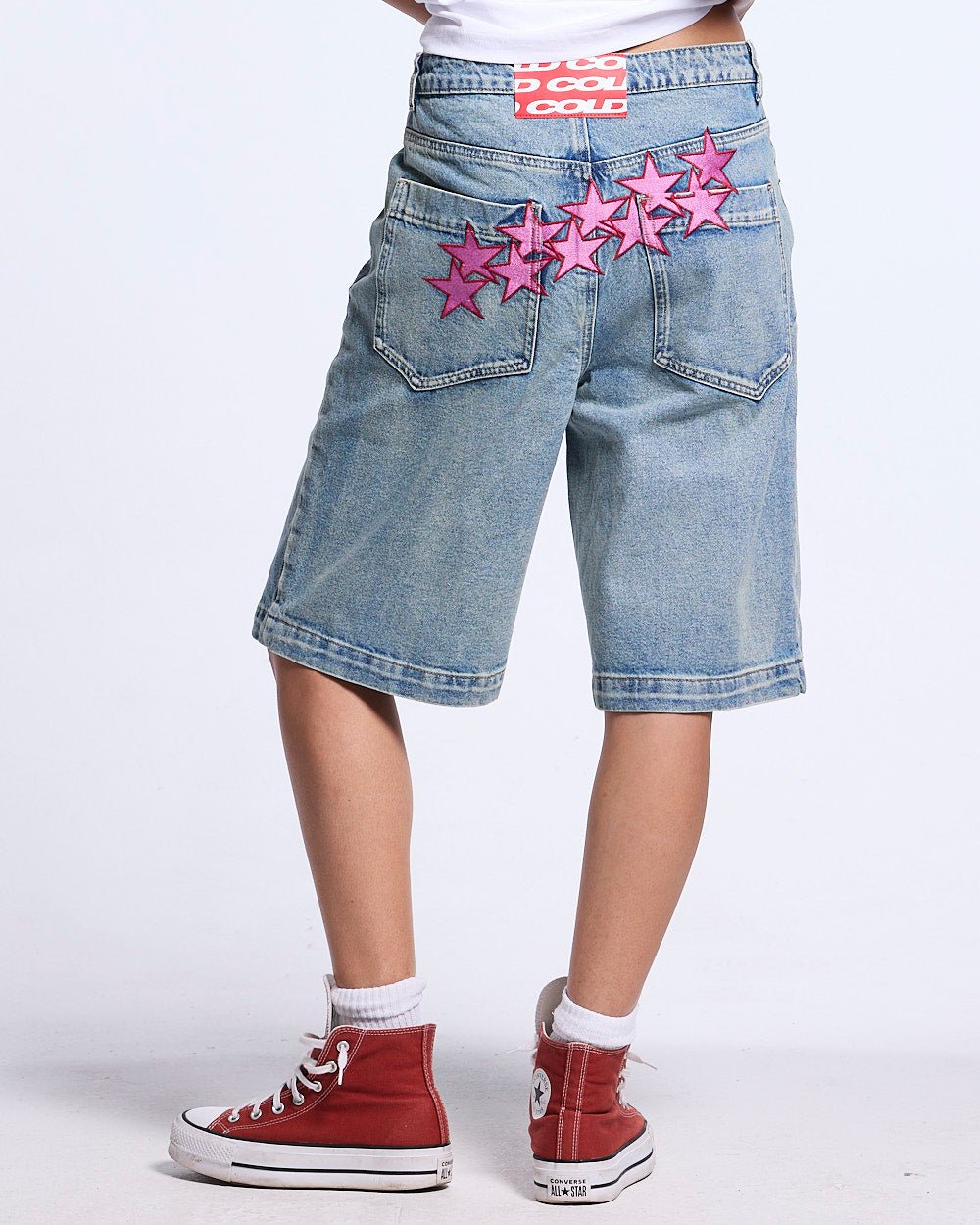 STARS V2 SHORTS LIGHT DENIM - Cold Culture