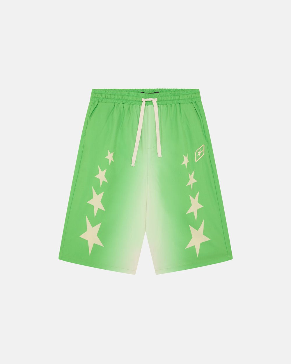 STARS WIDE SWIM SHORTS GREEN - COLD CULTURE