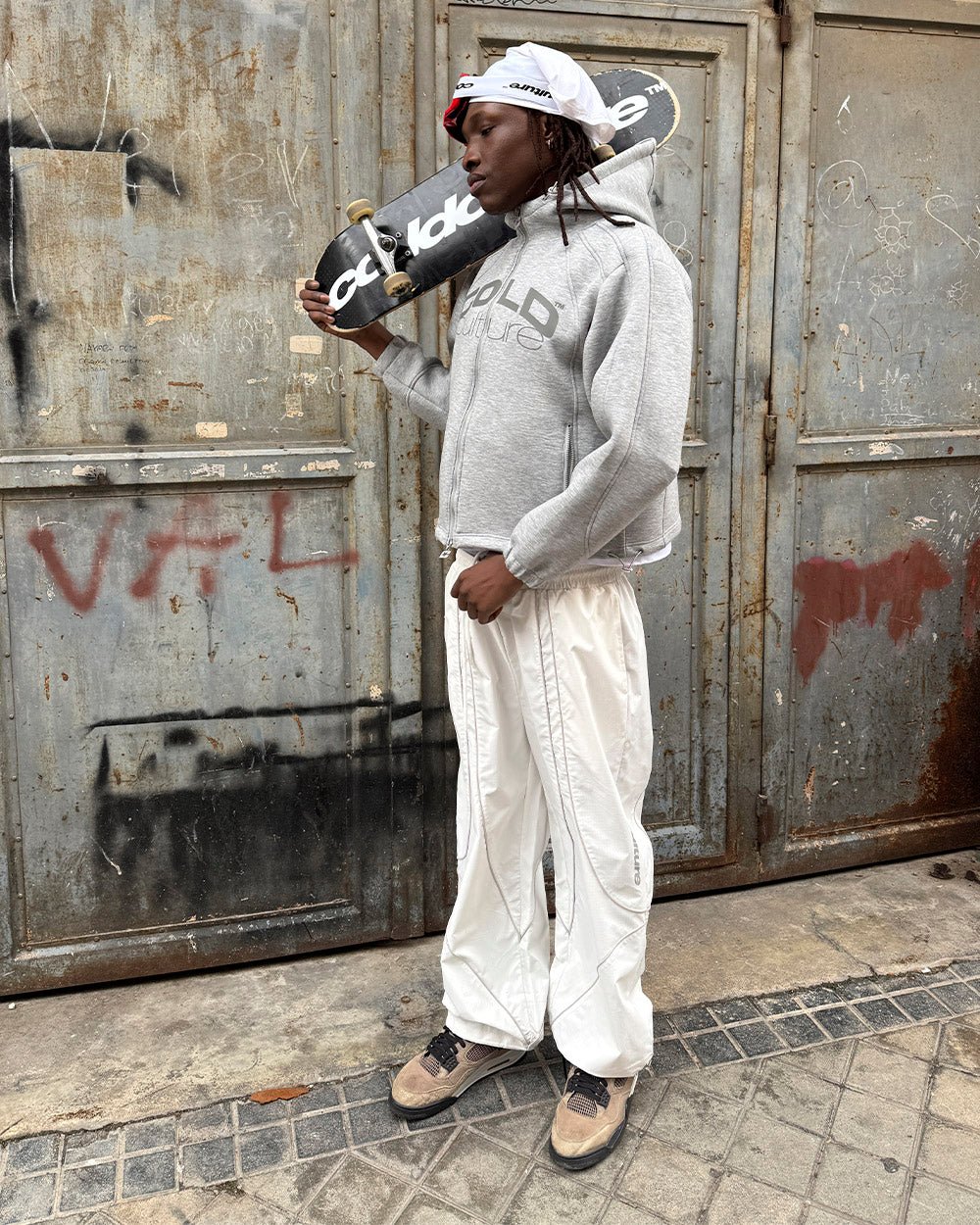 STELLAR SWEATPANTS LIGHT GREY - Cold Culture