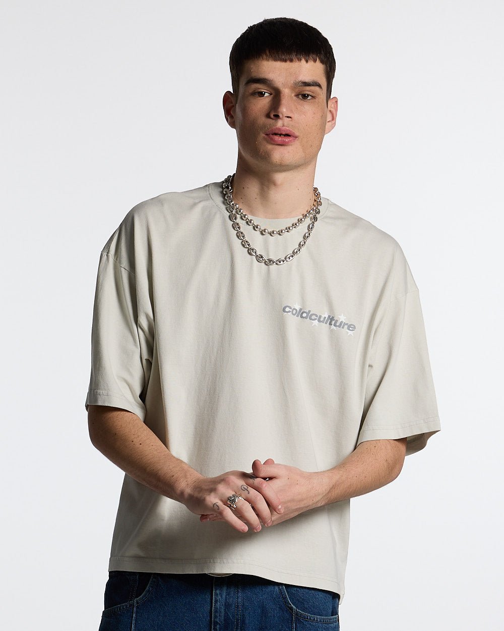 STELLAR TEE LIGHT GREY - COLD CULTURE