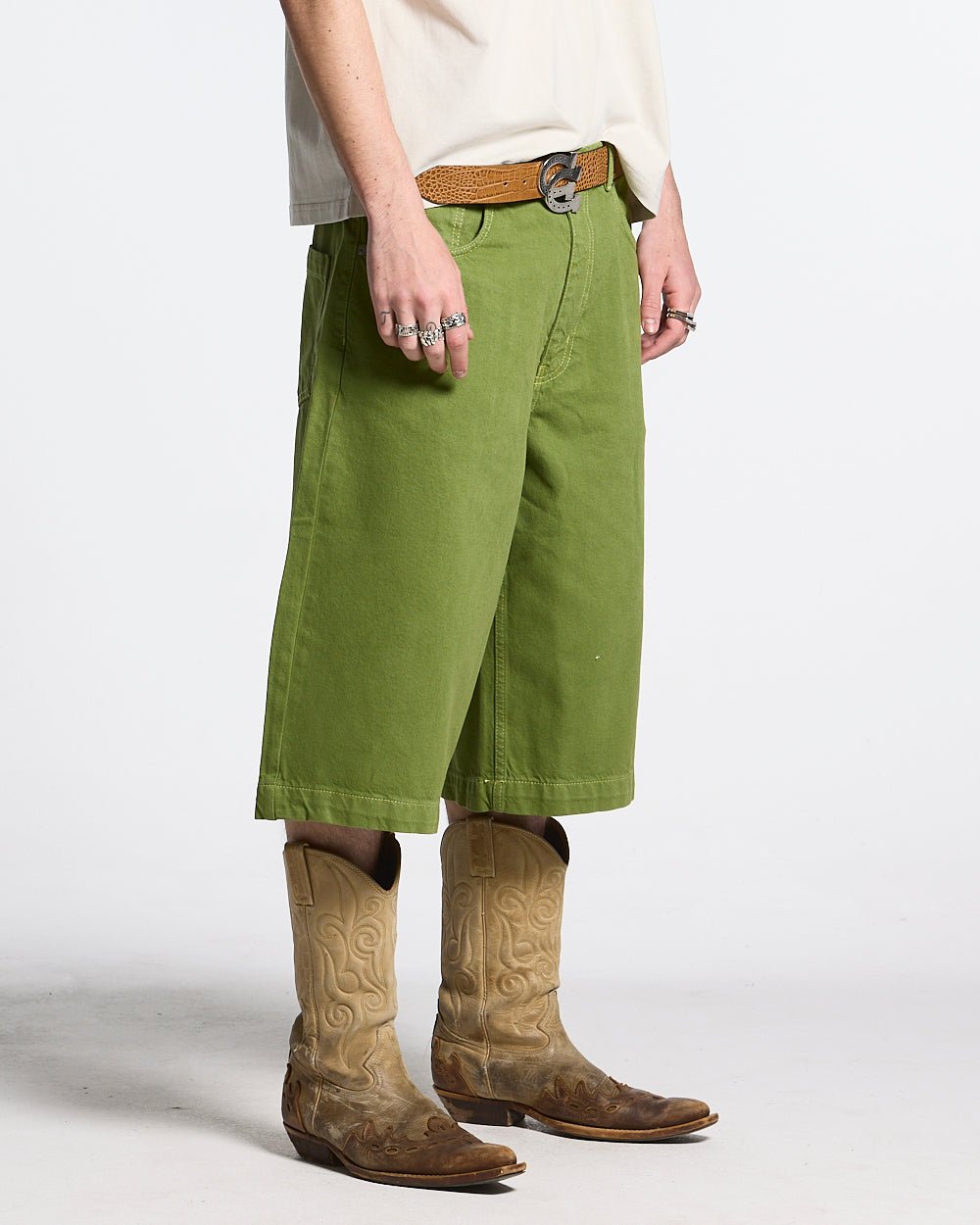 STITCHING JORTS CACTUS GREEN - COLD CULTURE