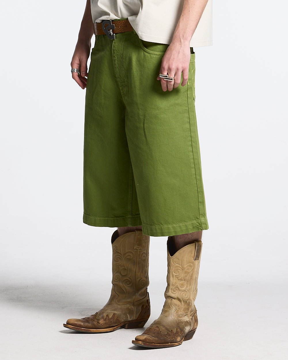 STITCHING JORTS CACTUS GREEN - COLD CULTURE
