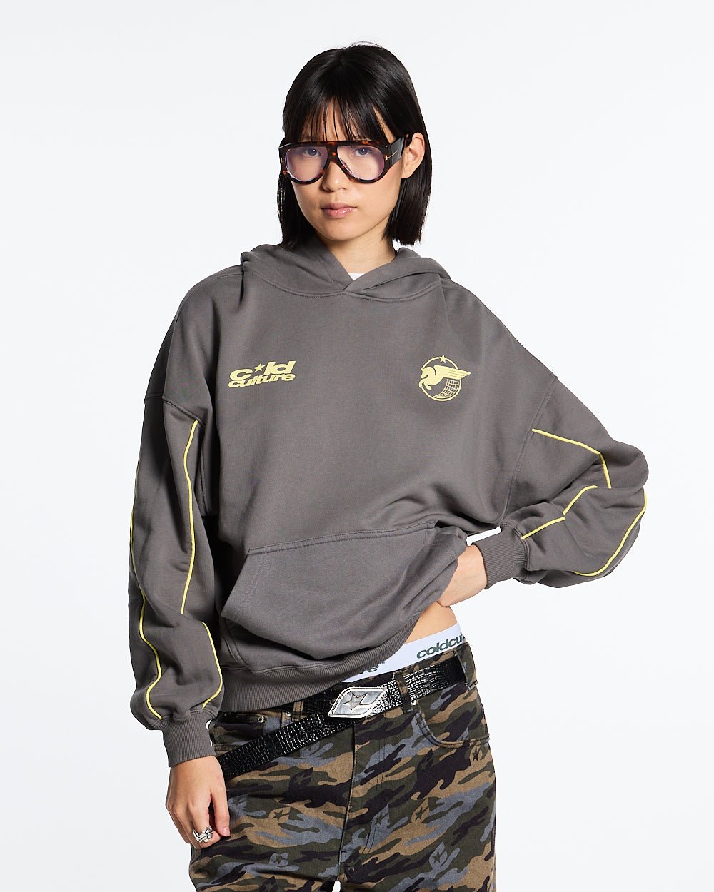 STORMWING HOODIE CHARCOAL GREY - COLD CULTURE