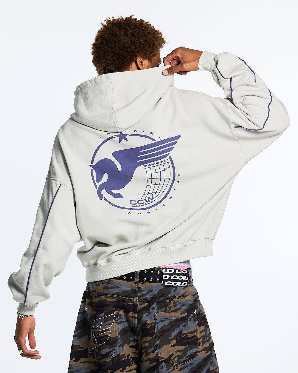 STORMWING HOODIE LIGHT GREY - COLD CULTURE