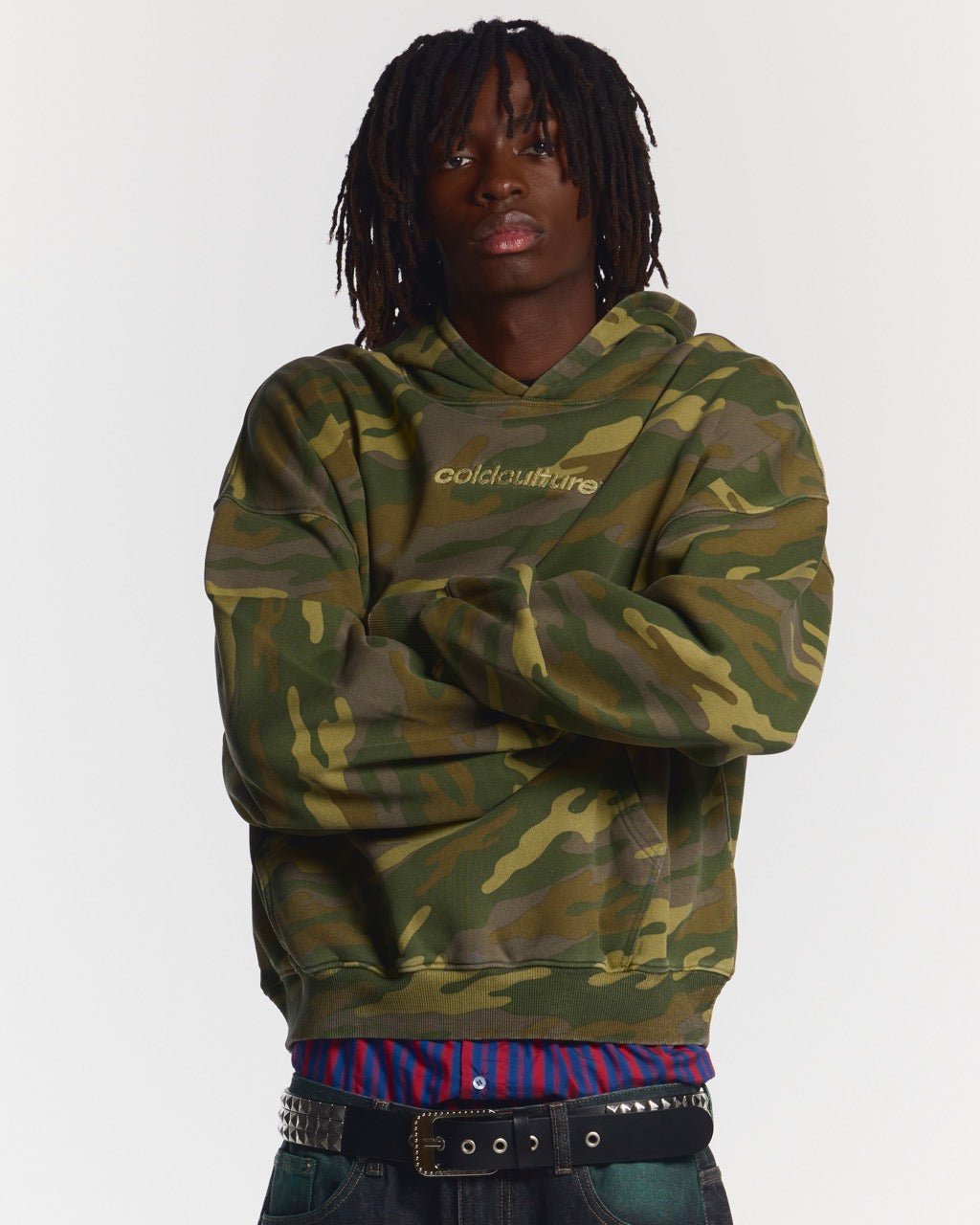 STRASS CAMO HOODIE - COLD CULTURE