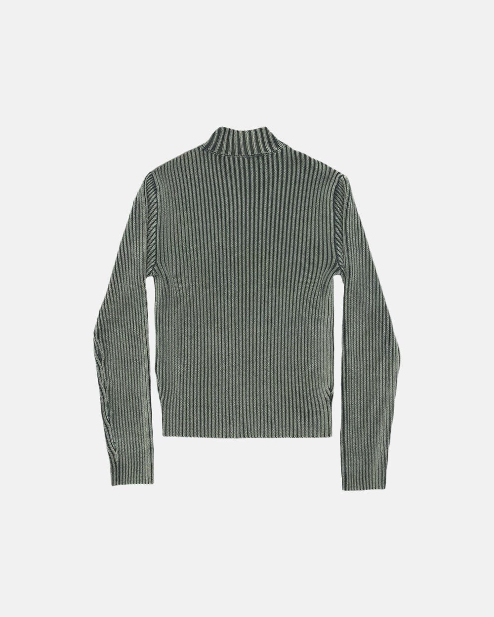 STREAKED FORD ZIPPED KNIT SAGE GREEN - COLD CULTURE