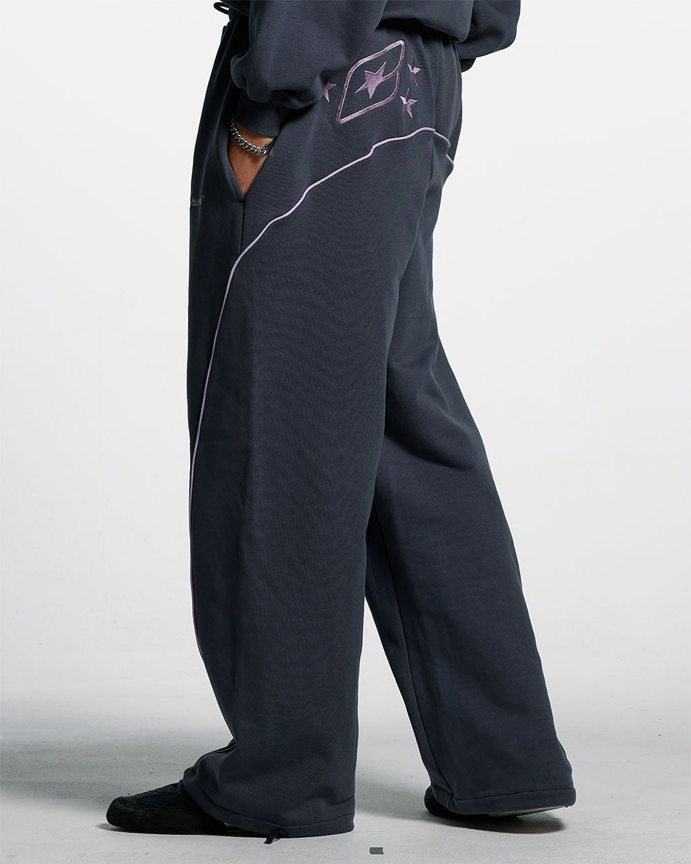STRIDE SWEATPANTS DARK PURPLE - COLD CULTURE