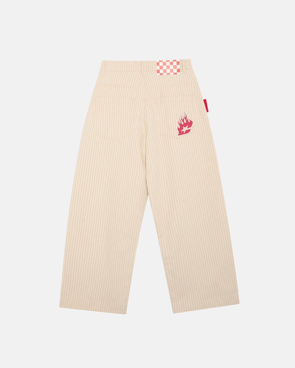 STRIPE FADE PANTS WHITE - COLD CULTURE