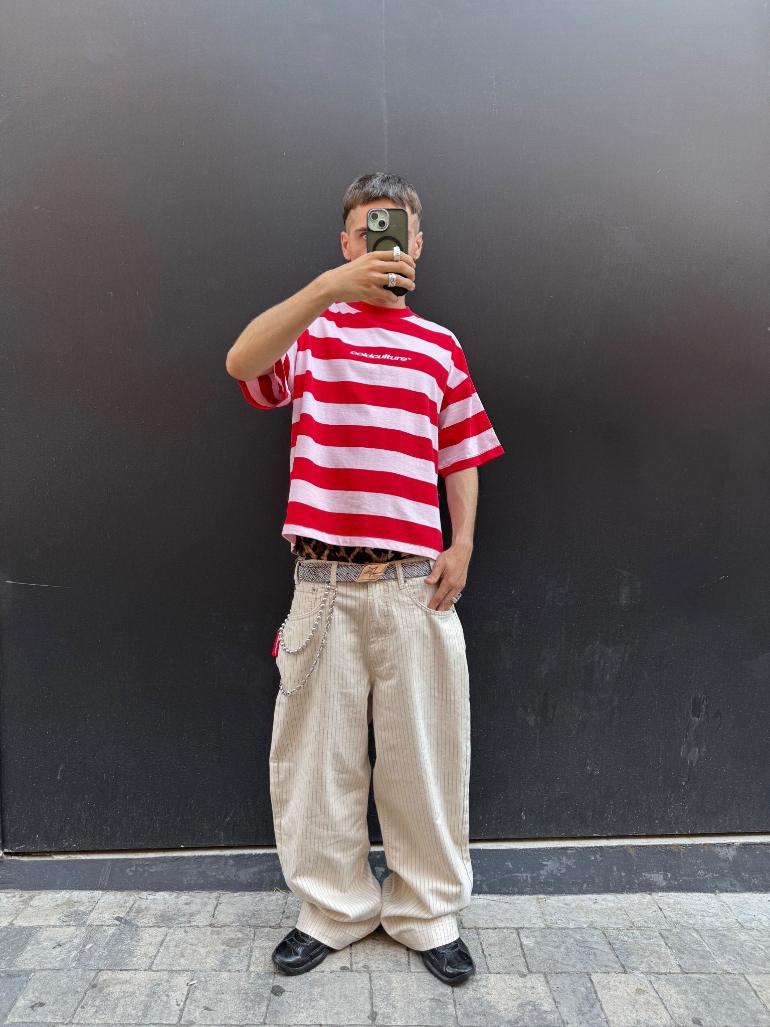 STRIPE FADE PANTS WHITE - COLD CULTURE
