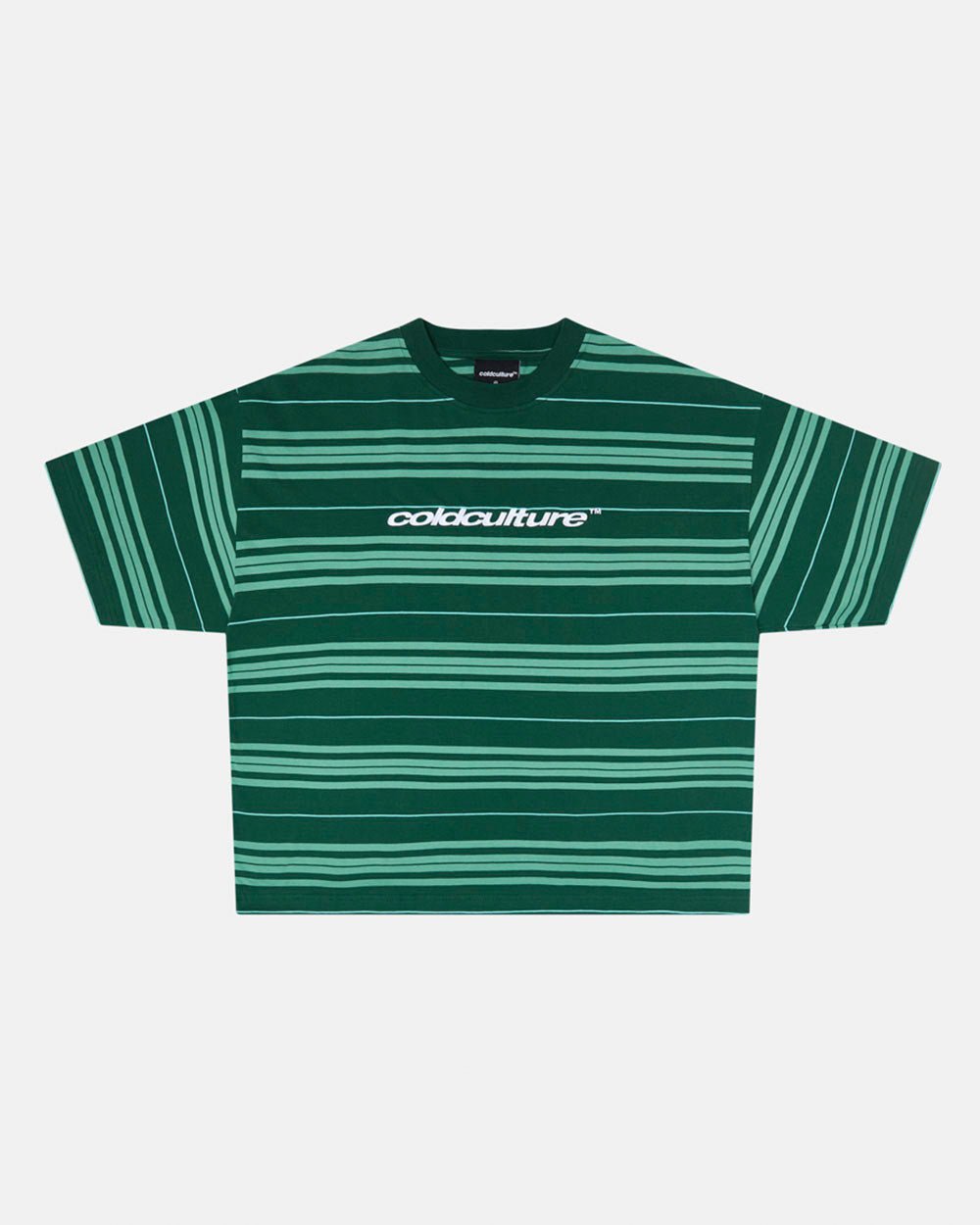 STRIPED TEE BAYBERRY GREEN - COLD CULTURE