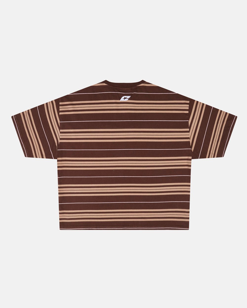 STRIPED TEE BROWN - PINK - COLD CULTURE