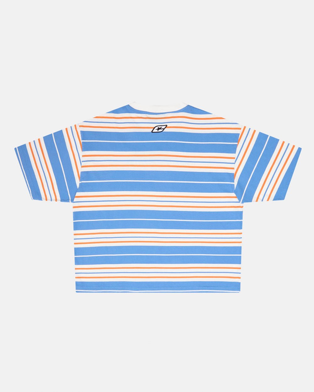 STRIPED TEE ORANGE - BLUE - COLD CULTURE