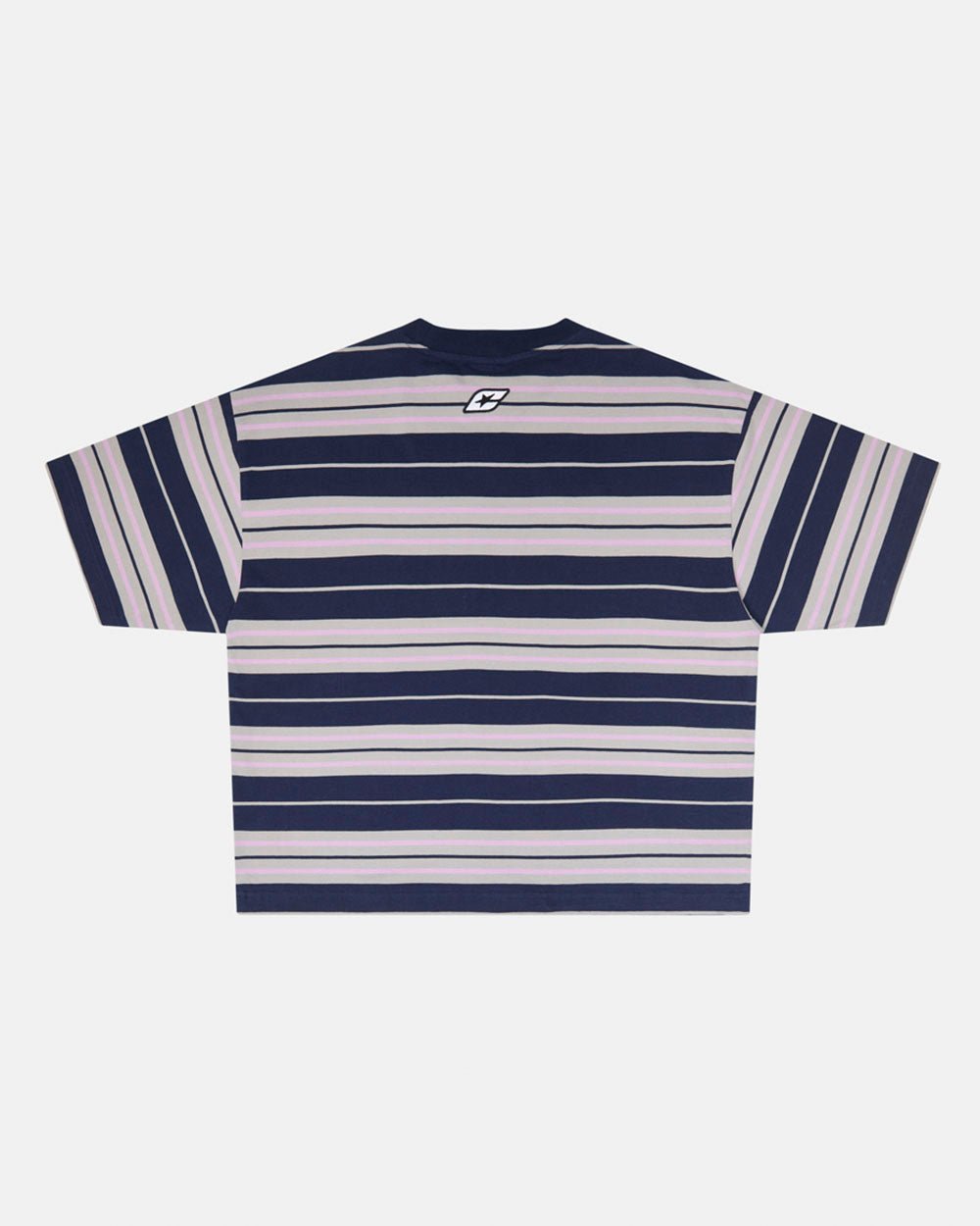 STRIPED TEE VIOLET - DARK BLUE - COLD CULTURE