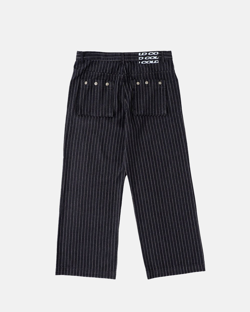 STRIPES CASINO V1 PANTS BLACK DENIM - COLD CULTURE