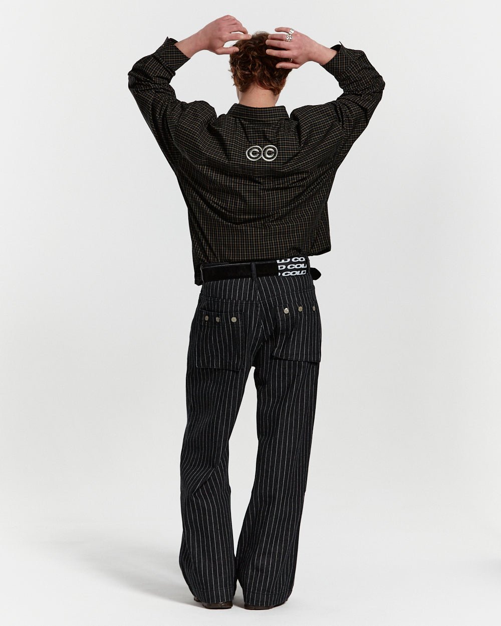 STRIPES CASINO V1 PANTS BLACK DENIM - Cold Culture