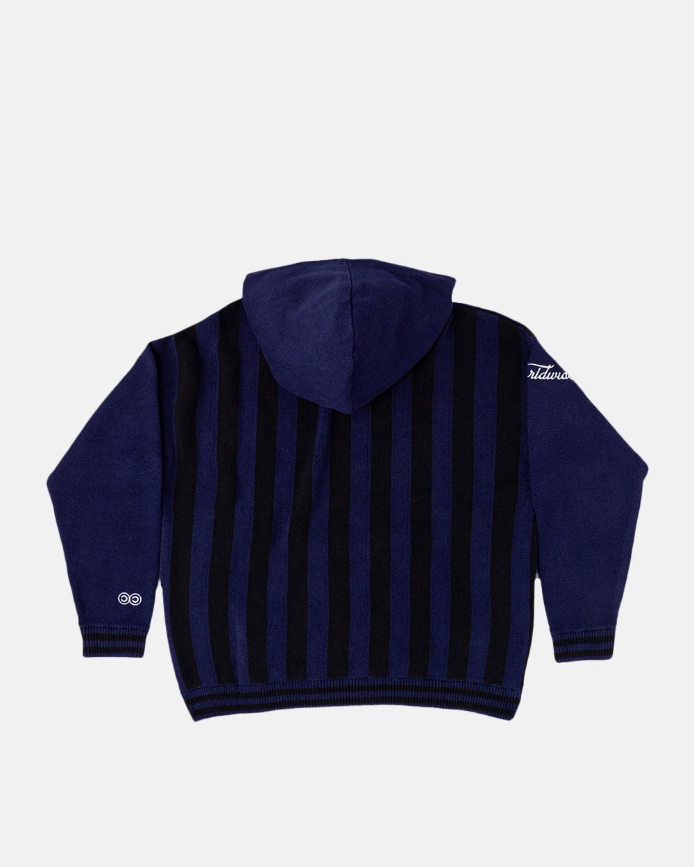 STRUCTURE KNIT HOODIE MIDNIGHT BLUE - COLD CULTURE