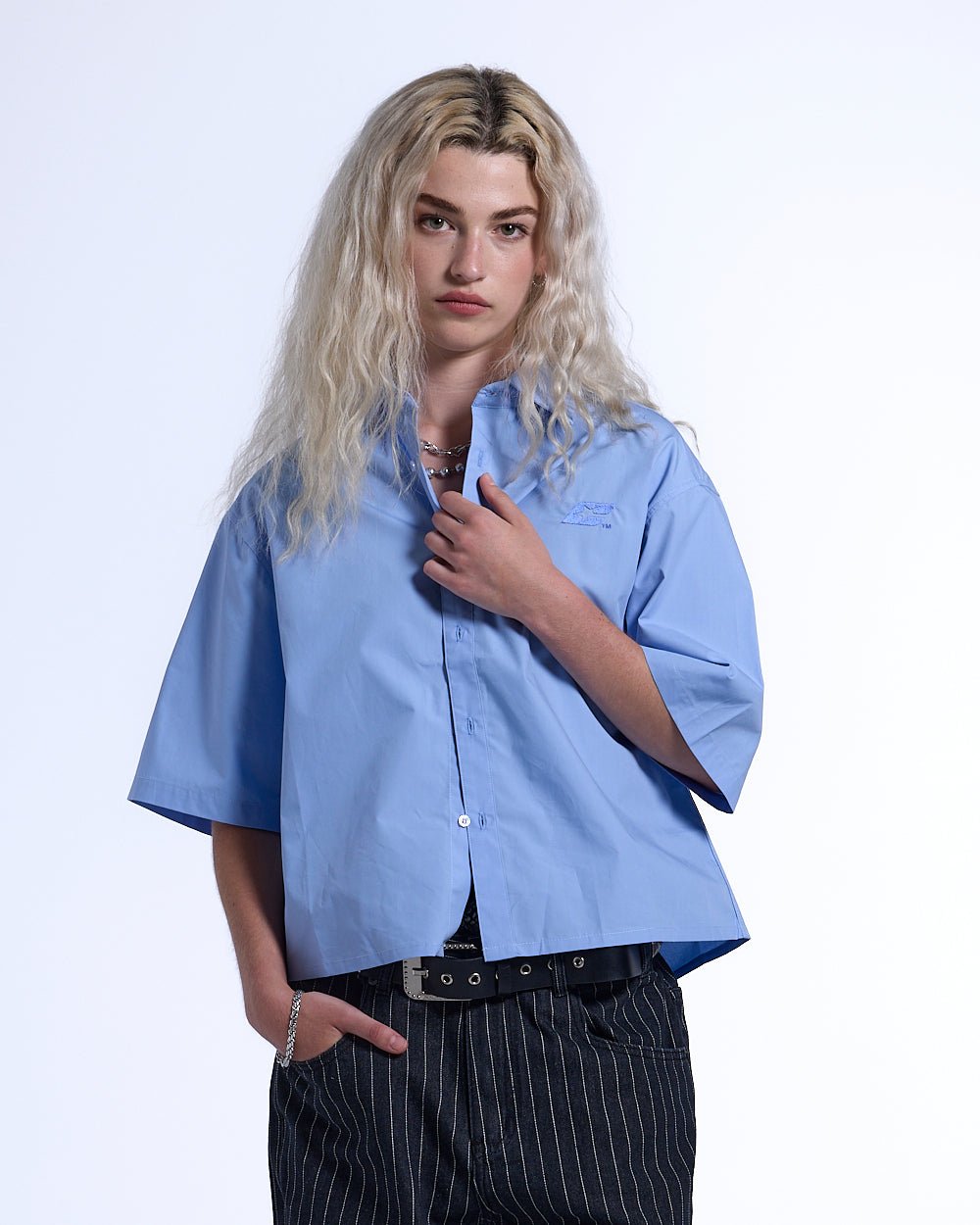 SWEDEN SHIRT BABY BLUE - COLD CULTURE #woman